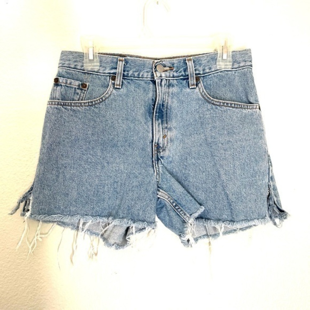 LEVIS high waist cut off jean shorts size 9